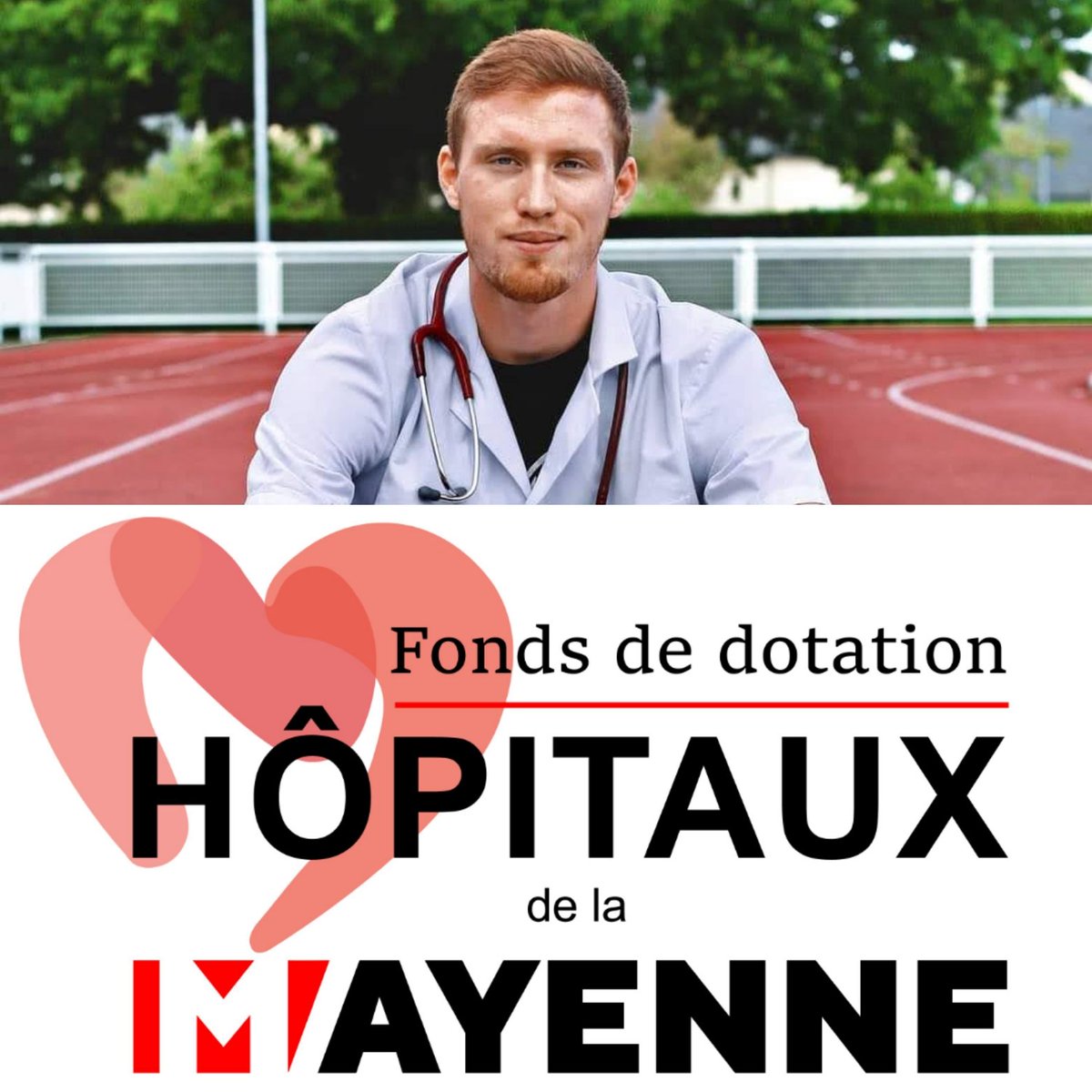 Très heureux de vous annoncer mon soutien aux Hôpitaux mayennais en tant que parrain du fond de dotation des Hôpitaux de la Mayenne ! Un choix logique et un nouveau défi afin de contribuer à améliorer l'offre de soin de notre territoire !