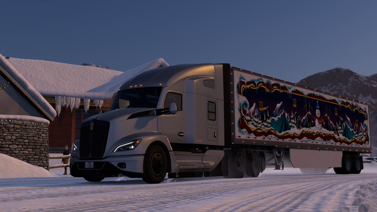 Perfected For The Road Ahead #Kenworth #T680Signature #Kenworth100 #ChristmasWinterland #AmericanTruckSimulator