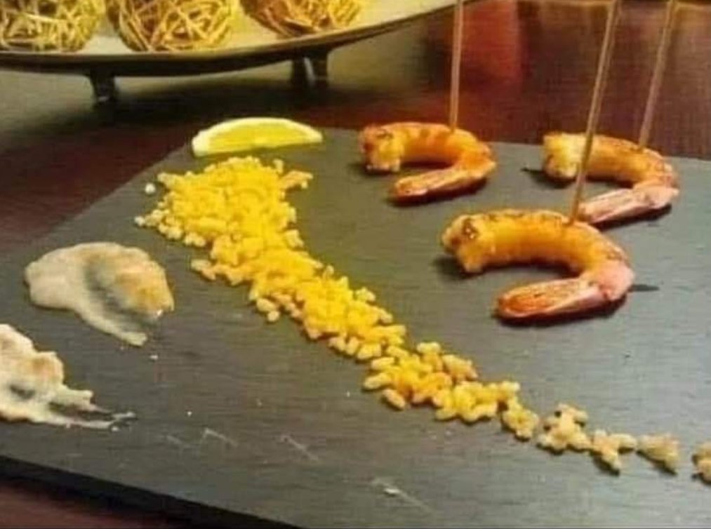 He pedido una paella en un restaurante y me han traído esto, la semana que viene tengo el juicio.