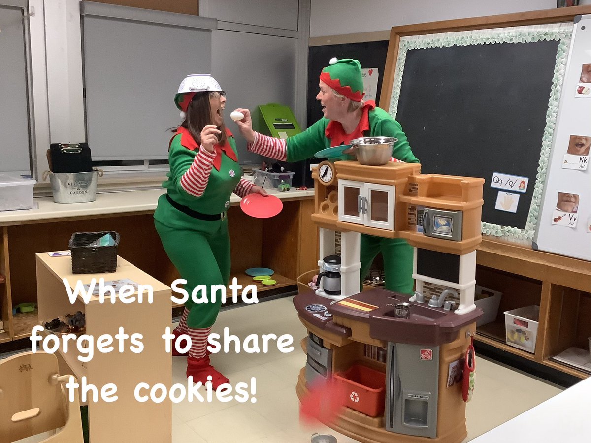 Day 12 of Caption This! - the elves have been busy again - way to go Mrs. Simpson's Grade 1 class for giving us a great caption.