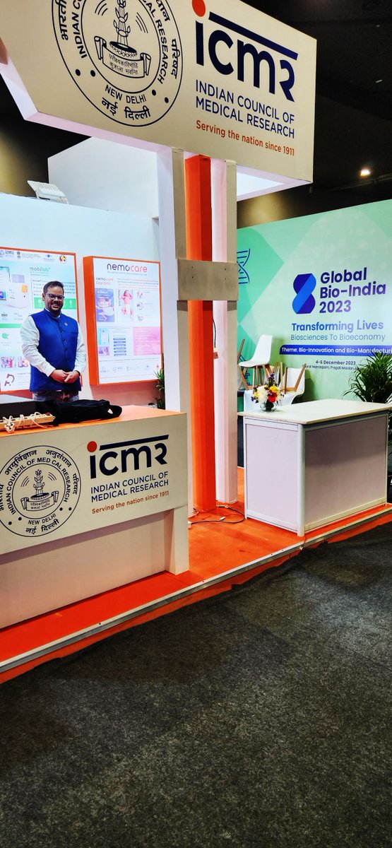 Our Flagship product the Nemocare #Raksha was displayed at the @ICMRDELHI pavilion during @GlobalBioIndia organised by @DBTIndia @BIRAC_2012 ,an excellent opportunity to showcase #makeinindia technologies of National Importance among leading global health stakeholders !