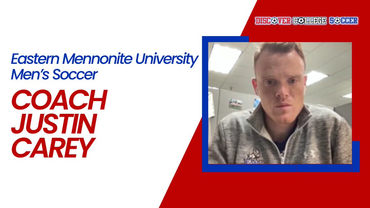 New Interview - Eastern Mennonite University Men’s Soccer – Coach Justin Carey

discovercollegesoccer.com/eastern-mennon…

#soccer #collegesoccer
@ImCollegeSoccer
@TopDrawerSoccer
@socceramerica
@TheSoccerWire @ECNLboys @EmuMensSoccer