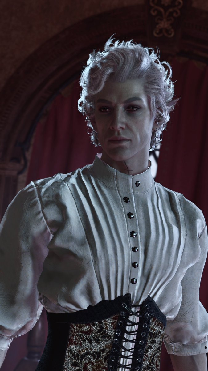 faerunfunkster's tweet image. corset astarion is angelic