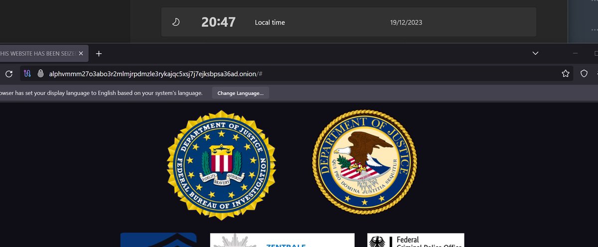 Just checked at 20:45 UTC and it looks like the DOJ/FBI have reclaimed it. This is better cyber drama than a 10.0 CVSS CVE that's for sure.