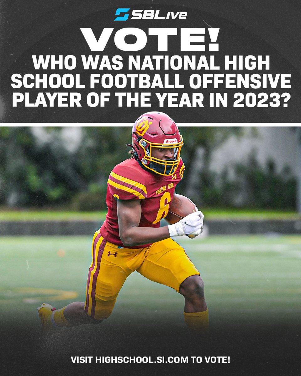 There were some big time players causing fireworks all over the country this season, but who stood out as the best? 🧐🎇🏈 Click the link to vote for the 2023 high school football national offensive player of the year ⬇️: highschool.si.com/national/2023/…