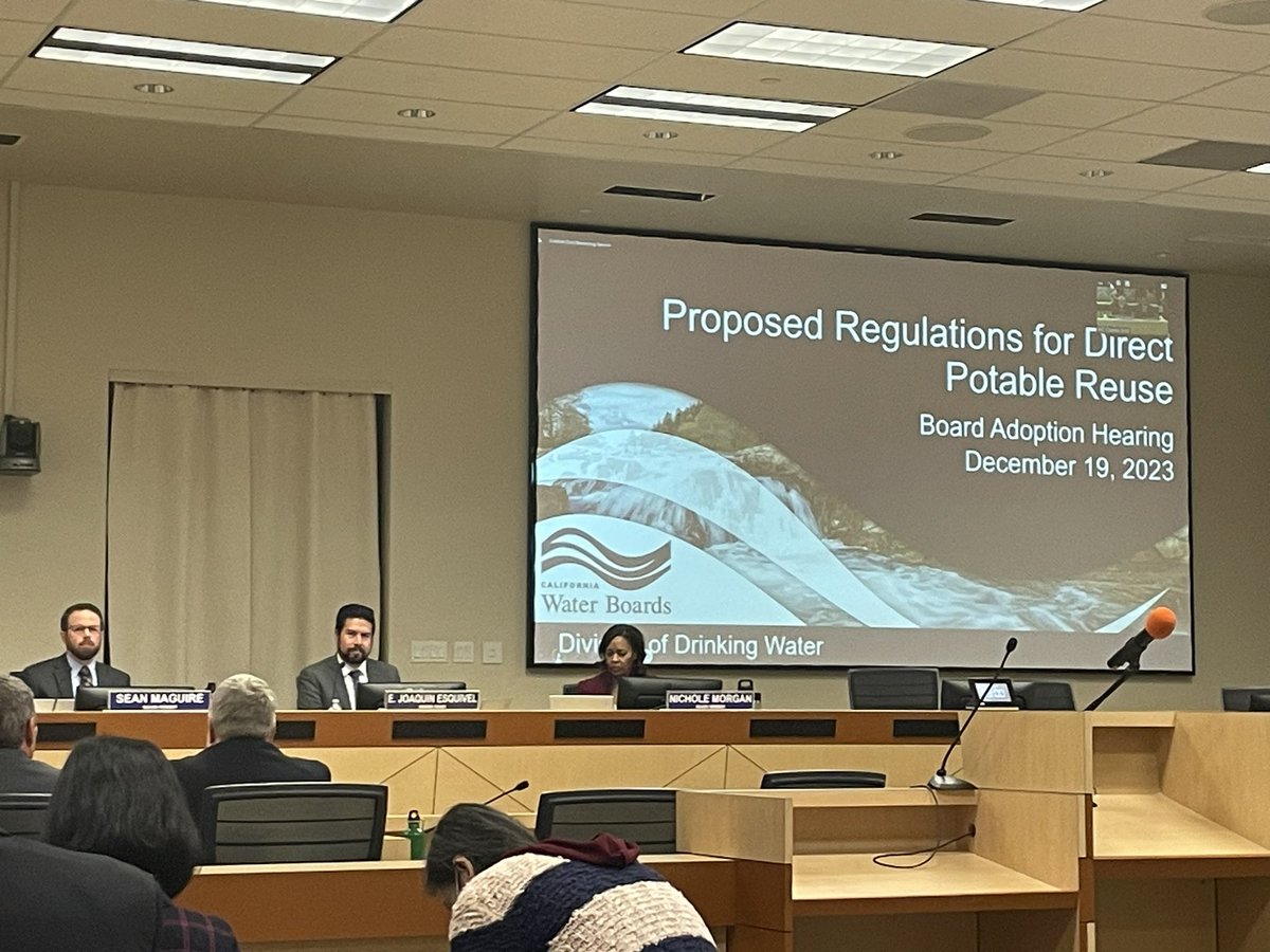 After a decade of advocacy, today California made a landmark decision to adopt the nation’s first comprehensive Direct Potable Reuse regulations. Now, all CA communities have the tools necessary to reuse all of their wastewater into drinking #cawater resources.