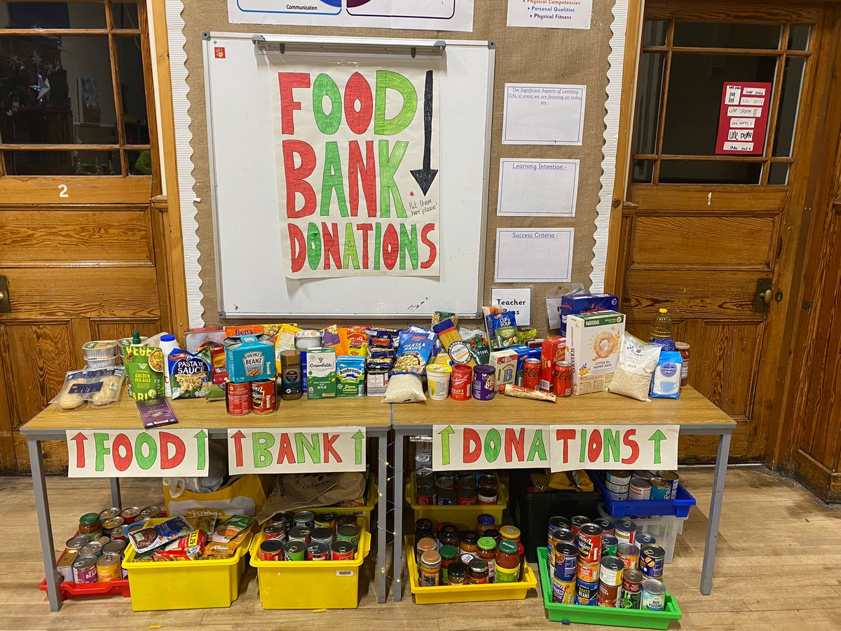 Thank you so much to everyone who brought a donation for the food bank! This will be getting collected tomorrow and I’m sure it will be greatly appreciated. Thank you 😊