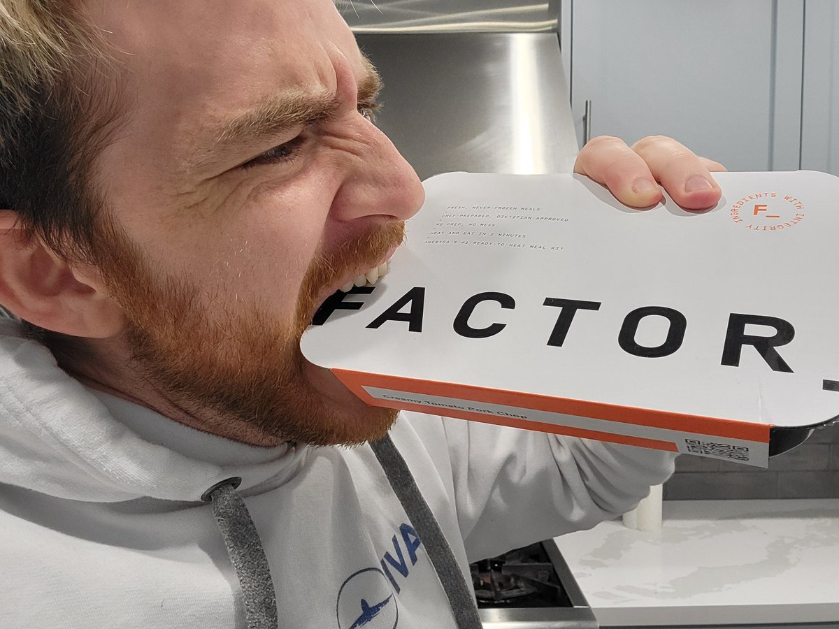 If you don’t eat food you will DIE. YOU COULD DIE RIGHT NOW. YOU NEED MORE FOOD. ORDER FOOD ON FACTOR75 USING CODE GSQDOUGDOUG, DO NOT DIE, EAT FOOD “Food” -@factormeals #FactorPartner i’m streaming