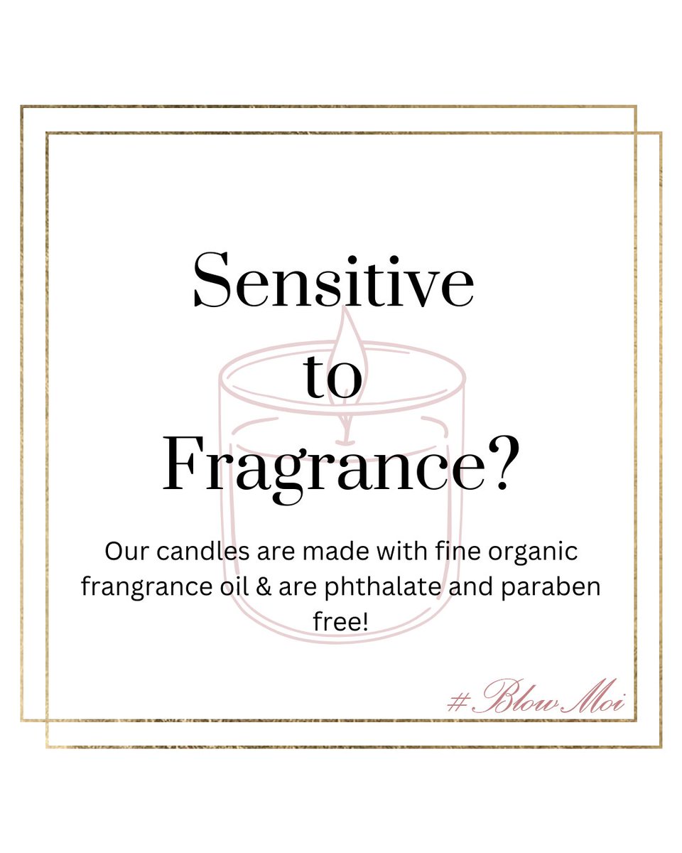 We are known for having a fragrance everyone can enjoy! Reach out to try some sample tea lights or special order a fragrance free candle. 🕯️
#blowmoi #cleanburning #soywax #organicfragrance #contest #win #phthalatefree #parabenfree #candlelove #scentforeveryone