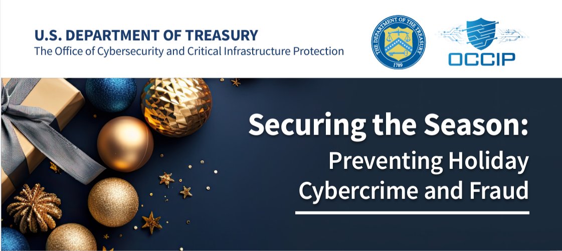 LABankers's tweet photo. Looking to avoid common holiday scams? Check out the Treasury’s Office of Cybersecurity and Critical Infrastructure tips to stay alert, including regularly monitor your financial statements and report any discrepancies immediately: https://t.co/q5x0x1KghT https://t.co/gQW47nAABQ
