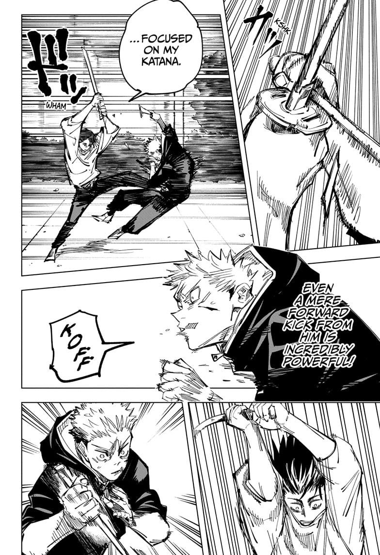 Takemylovebeam's tweet photo. Yuta's mere presence made 3 Sorcerers shiver, Yuji even calling him creepier than Gojo. Yuta was folding Yuji, the mental gymnastics comin' from a higuruma fan is crazy! https://t.co/91B4fjfgkt