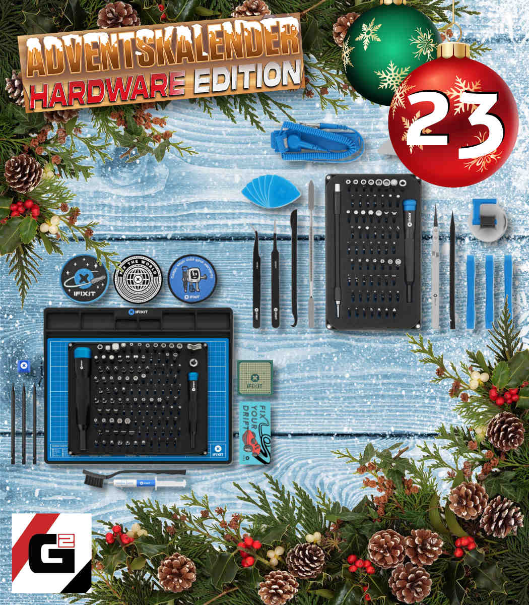 🎄🎁 Tür 2⃣3⃣ beim game2gether #Adventskalender 🎁🎄

Die Hall of Fame #Gaming Mouse Ace von <a href="/kfa2gaming/">KFA2 Offical</a>

🎀 und 🎀

Das Gamer Bundle und das Pro Tech #Toolkit von <a href="/iFixitDE/">iFixit Europe</a>

➡️ #Gewinnspiel-Teilnahme: game2gether.de