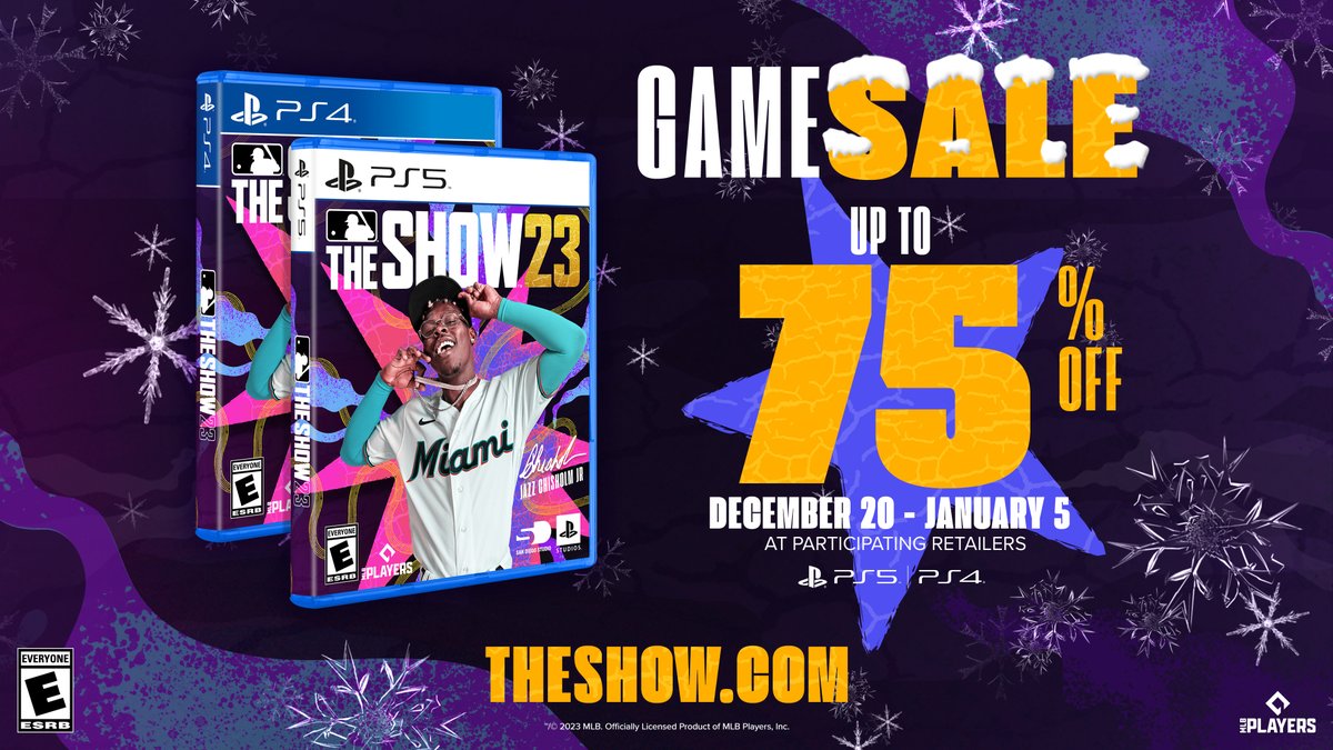 Holidays are coming up and you can get #MLBTheShow 23 for up to 75% off at the @PlayStation Store! 🎁🎄 🚨 BUY NOW: mlbthe.show/u3f 🚨 #OwnTheShow