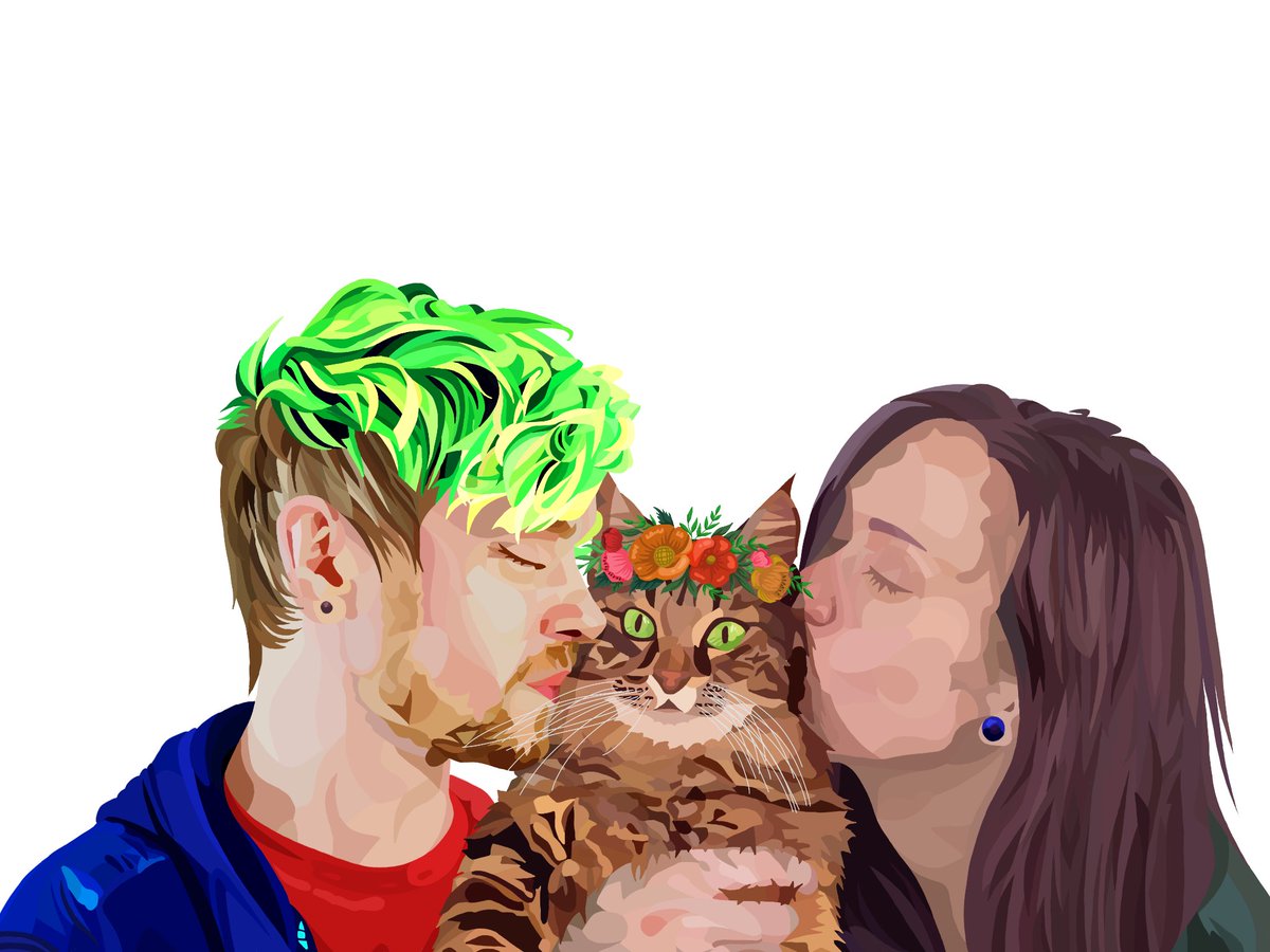 Fmoonbitesback's tweet photo. Little bit of a fan piece I guess. But I wanted to practice drawing fur, and bb is a little angel 😇
And yes I added a flower crown 👑
#jacksepticeye #gabsmolders #bbthecat #art #portraitdrawing #animaldrawing https://t.co/YbXezOQs5c