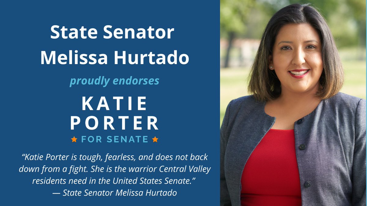 .@MHurtadoCA has made a name for herself as a dedicated, strategic, and empathetic lawmaker, and I’m honored to receive her endorsement!