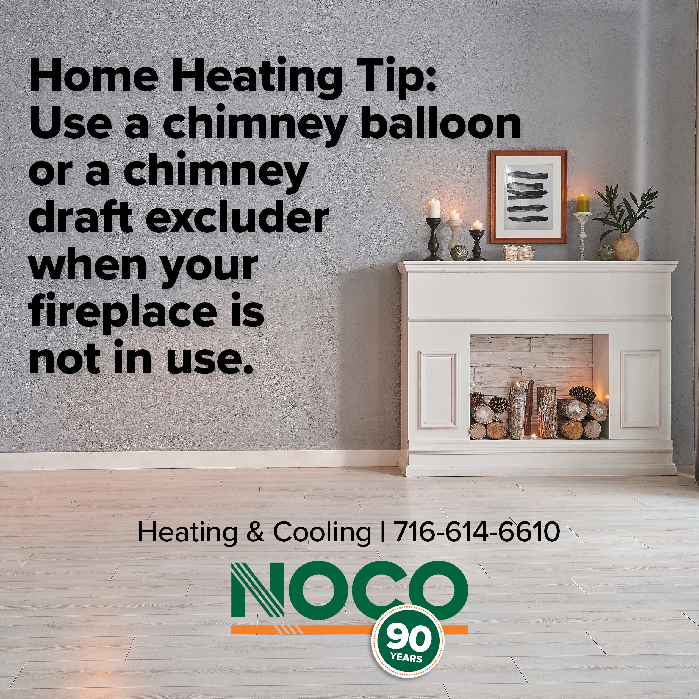 NOCO on X: Use a chimney balloon or a chimney draft excluder to retain  heat in your home when your fireplace is NOT in use. If your fireplace  isn't correctly insulated, you