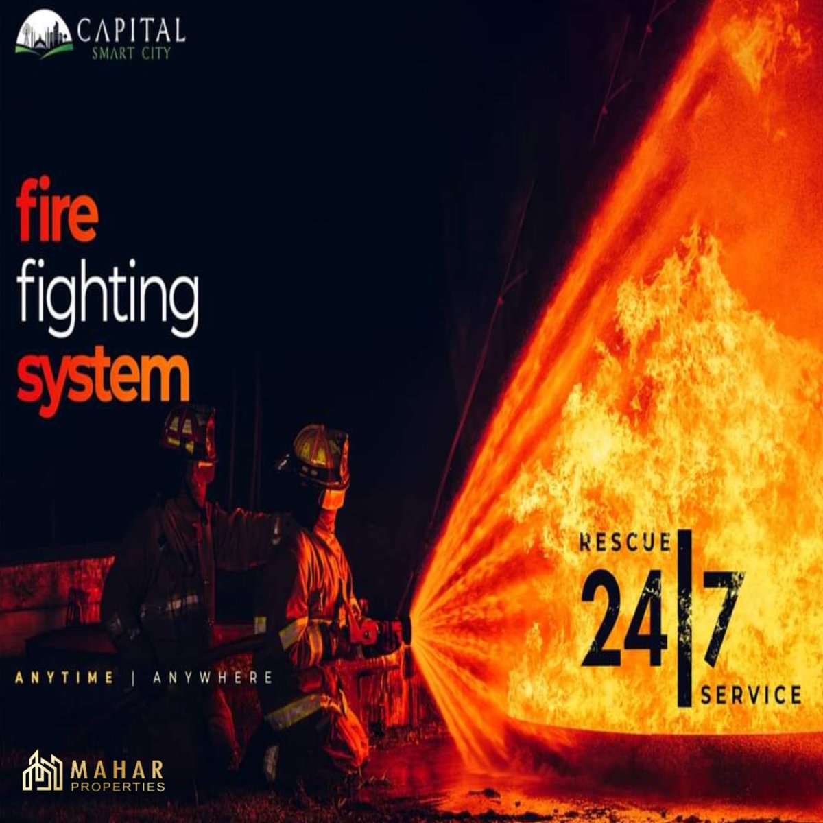 MaharProperties's tweet image. Elevate your safety with our cutting-edge Fire Fighting System – your unwavering guardian, available 24/7, anywhere, anytime.

#FireFightingSystem #Rescue #CapitalSmartCity #SmartCity #24x7Rescue