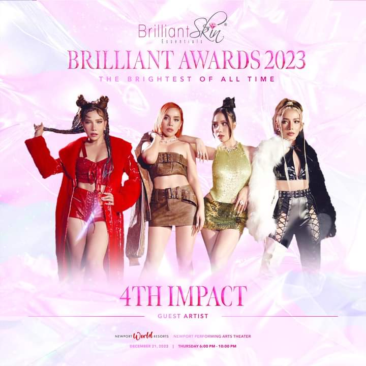 4th_dreamers's tweet image. 4th Impact will be part of the most BRILLIANT event this year! 🩷✨

Brace yourselves as they are set to conquer Resorts World Manila with other BIG and TRENDING artists in the Philippines! 🌟

📅 DEC 21 | 4-10 pm

@4thImpactMusic #4thImpact 
@brilliantskinph #PINAKAMAKINANG