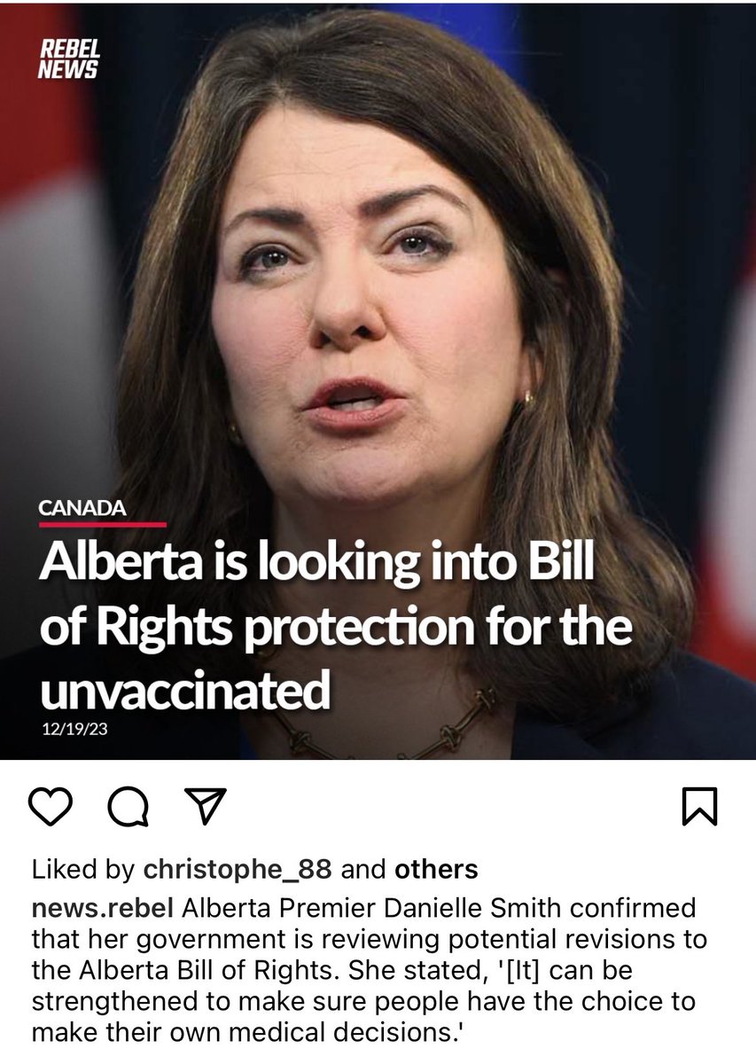 People should have the right to make their own informed medical decisions! We are SO lucky that @ABDanielleSmith got elected over #nevernotley… I can almost guarantee there would be unconstitutional mandates back in place if the NDP were in power.