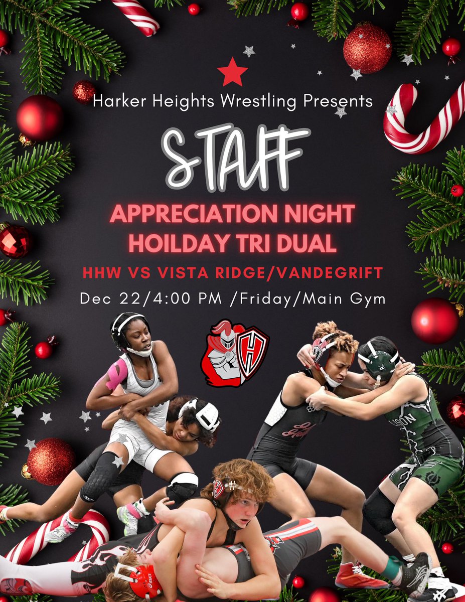 Harker Heights Knights Wrestling Team (@hhhs_wrestling) on Twitter photo Knight Nation Stand up and let’s give a special shout out to our awesome staff members! We couldn’t do what we do without the best crew in KISD! Come out and let’s show our appreciation!!
<a href="/KilleenISD_/">KISD Sports</a> <a href="/HhhsKnights/">HHHSKnights</a> <a href="/knight_booster/">Knights Court Athletic Booster Club</a> Knight Nation Stand up and let’s give a special shout out to our awesome staff members! We couldn’t do what we do without the best crew in KISD! Come out and let’s show our appreciation!!
<a href="/KilleenISD_/">KISD Sports</a> <a href="/HhhsKnights/">HHHSKnights</a> <a href="/knight_booster/">Knights Court Athletic Booster Club</a>