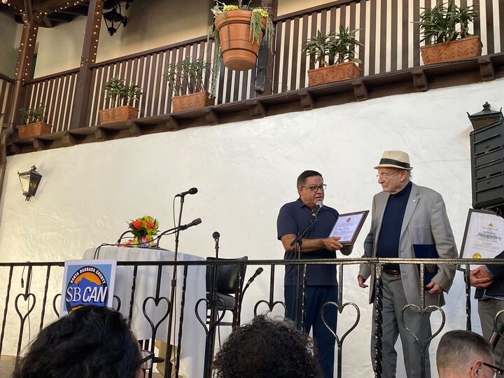 Dick Flacks has been a passionate advocate for social & economic justice in Santa Barbara County for years, founding SBCAN to support progressive causes in our region. His voice is well known in our community, and it was my honor to celebrate his lifetime of work for our region.