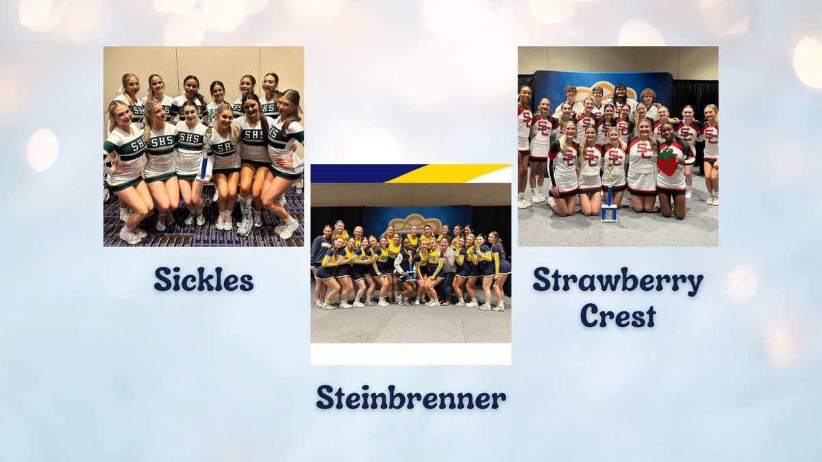 WE'VE GOT SPIRIT, HOW 'BOUT YOU? 📣👏🎉 Congratulations to our cheerleading teams who will be headed to the Most Magical Place on Earth to compete in the 2024 <a href="/UCAupdates/">UCA</a> National Championship! 

The event will take place Feb. 9-12 at the <a href="/ESPNWWOS/">ESPN Wide World of Sports</a>.

Go Team Hillsborough!