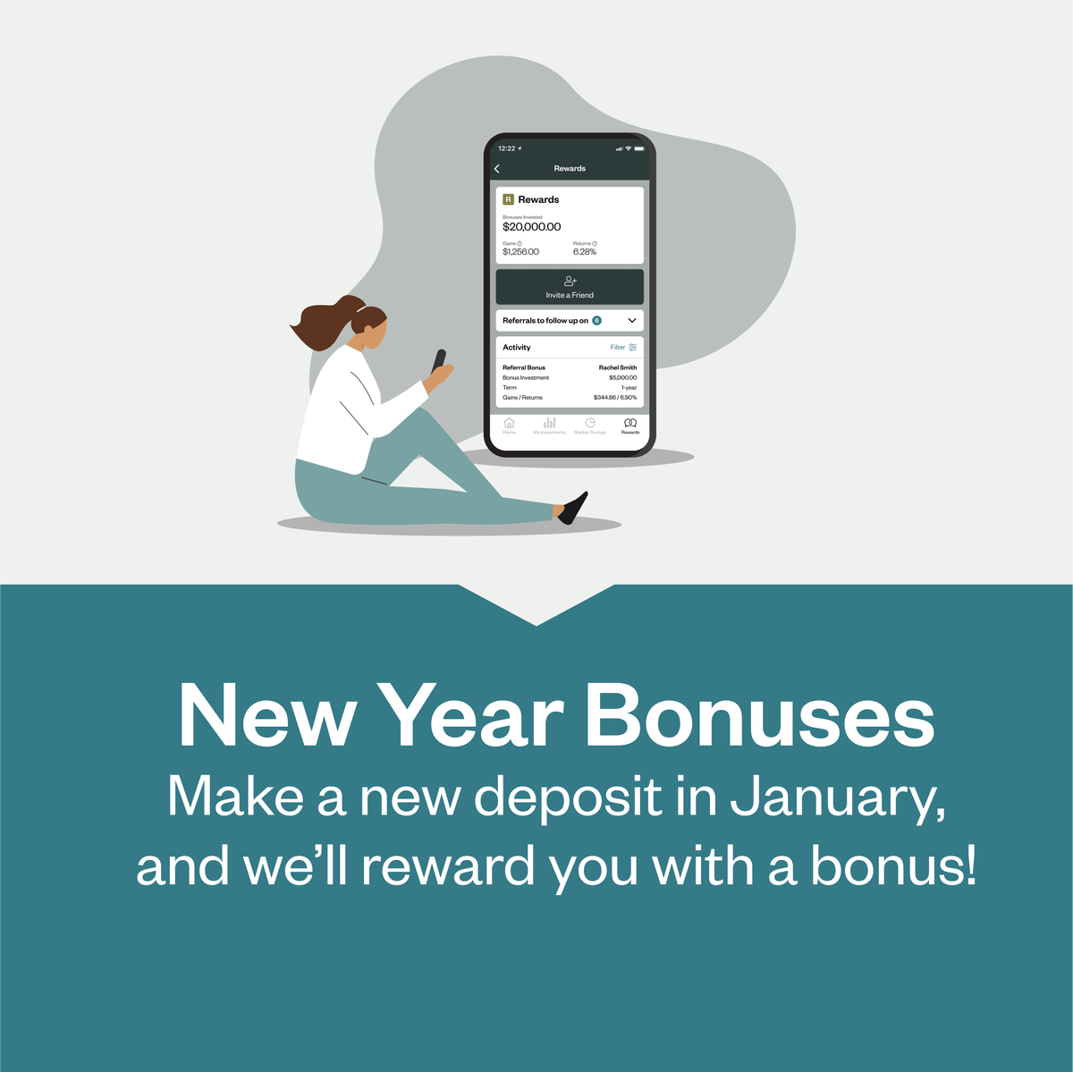 save_tech_llc's tweet photo. Starting New Year's Day, when you make an additional deposit in January, we will add a little New Year's gift to your investment account. More details to come on January 1! https://t.co/OoMp9xccWk