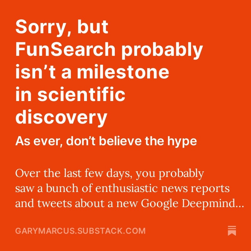 FunSearch maybe fun but it ain’t what a lot of people seem to think it is.