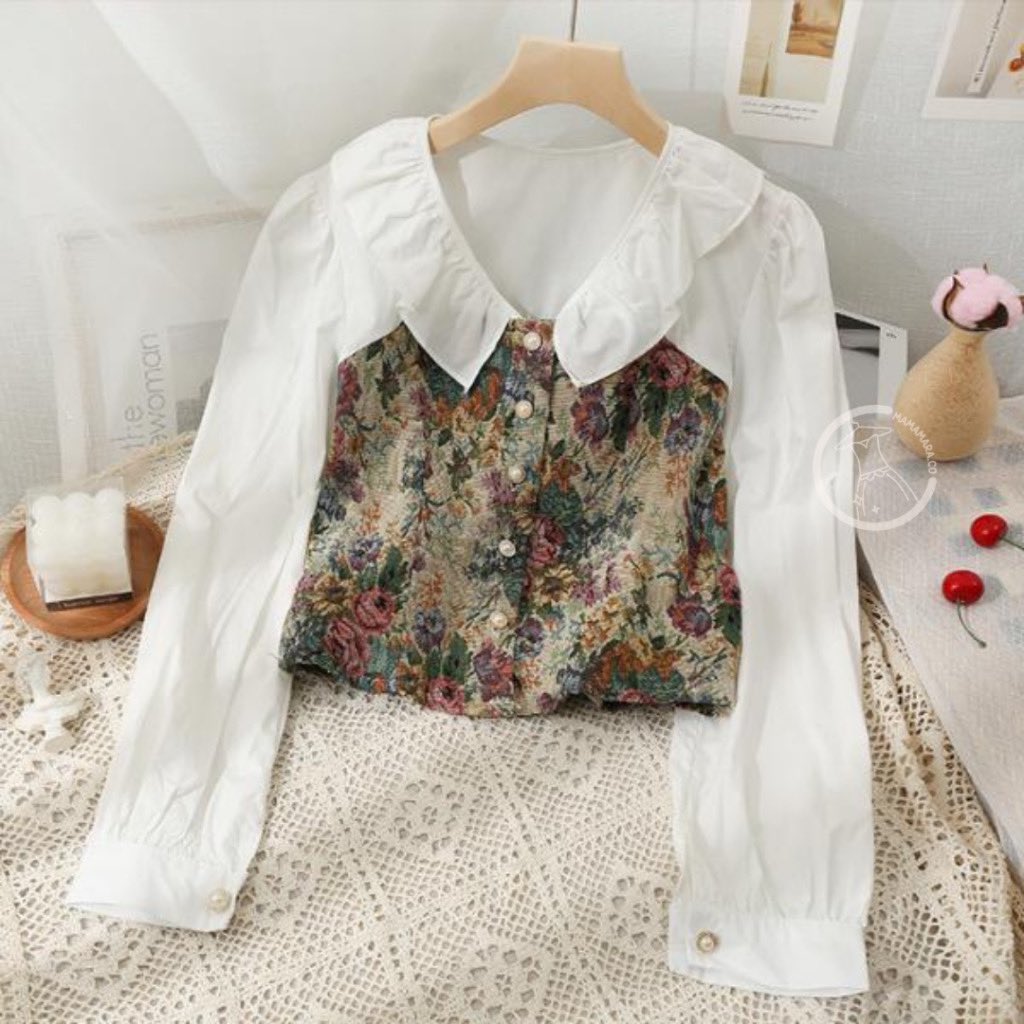 shopeebynala's tweet photo. Blouse vintage ✨

➡️ https://t.co/IsBGhiKhFI https://t.co/C47yBvbl52