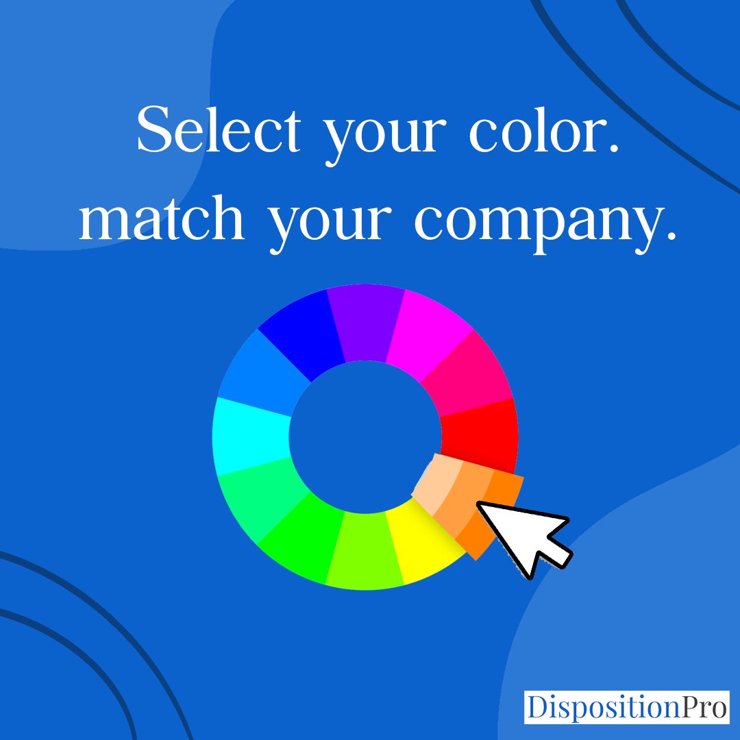 Elevate Your Brand! With DispositionPro's custom color features, you're in control of your platform's aesthetics. Choose colors that resonate with your brand and make your property management experience uniquely yours! 🎨💼 #CustomColors #BrandAesthetics #DispositionPro