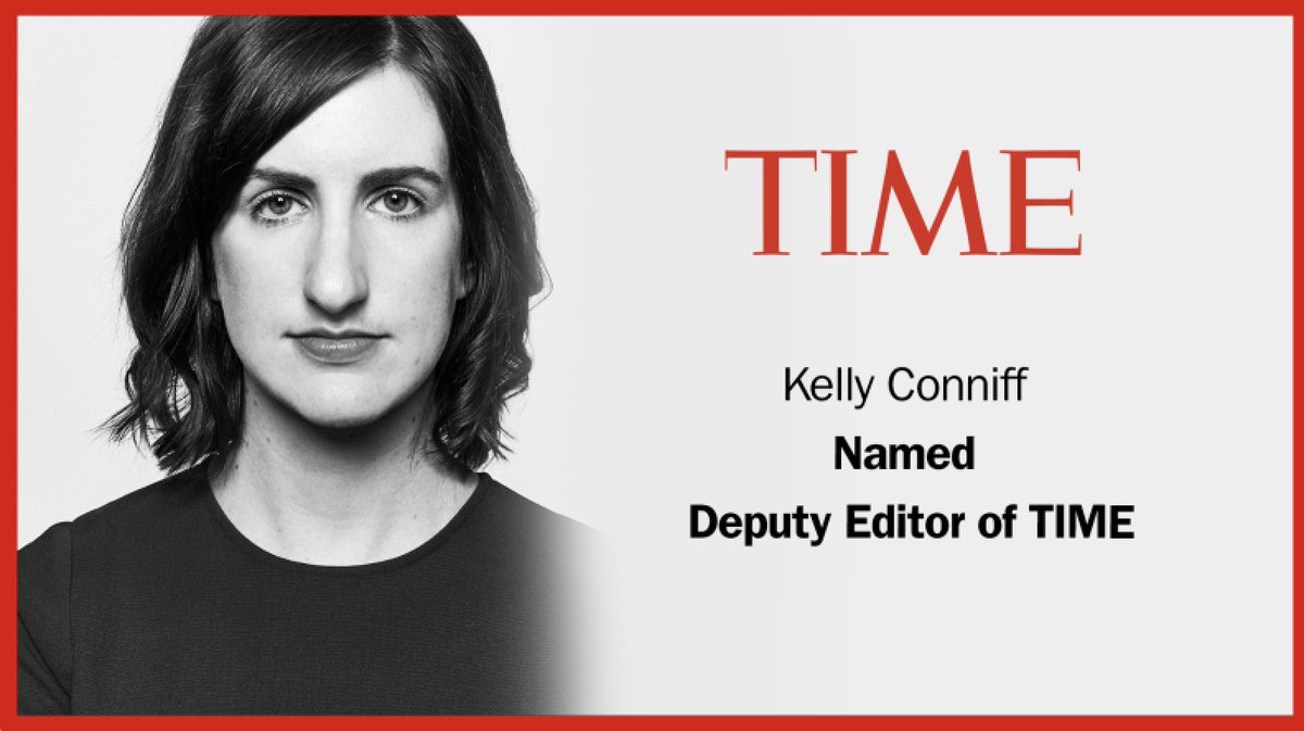 Today @TIME appoints Kelly Conniff @kellyconniff as Deputy Editor of TIME. Congratulations, Kelly, on your elevated role and for all of your work at TIME, including on our latest Person of the Year – one of the greatest editorial feats in recent history.