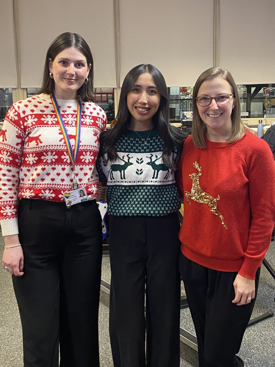 Christmas concert done! Here’s 3 very happy music teachers 🎄 🎵