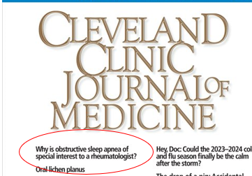 Interesting Editorial by Brian Mandell on Sleep Apnea and #rheumatology can you say 'pain and fatigue'? @RheumNow @psufka @uptoTate @KDAO2011 @DrPujaMehta1 @CCalabreseDO @AWIRGROUP @CreakyJoints ccjm.org/content/90/12/…