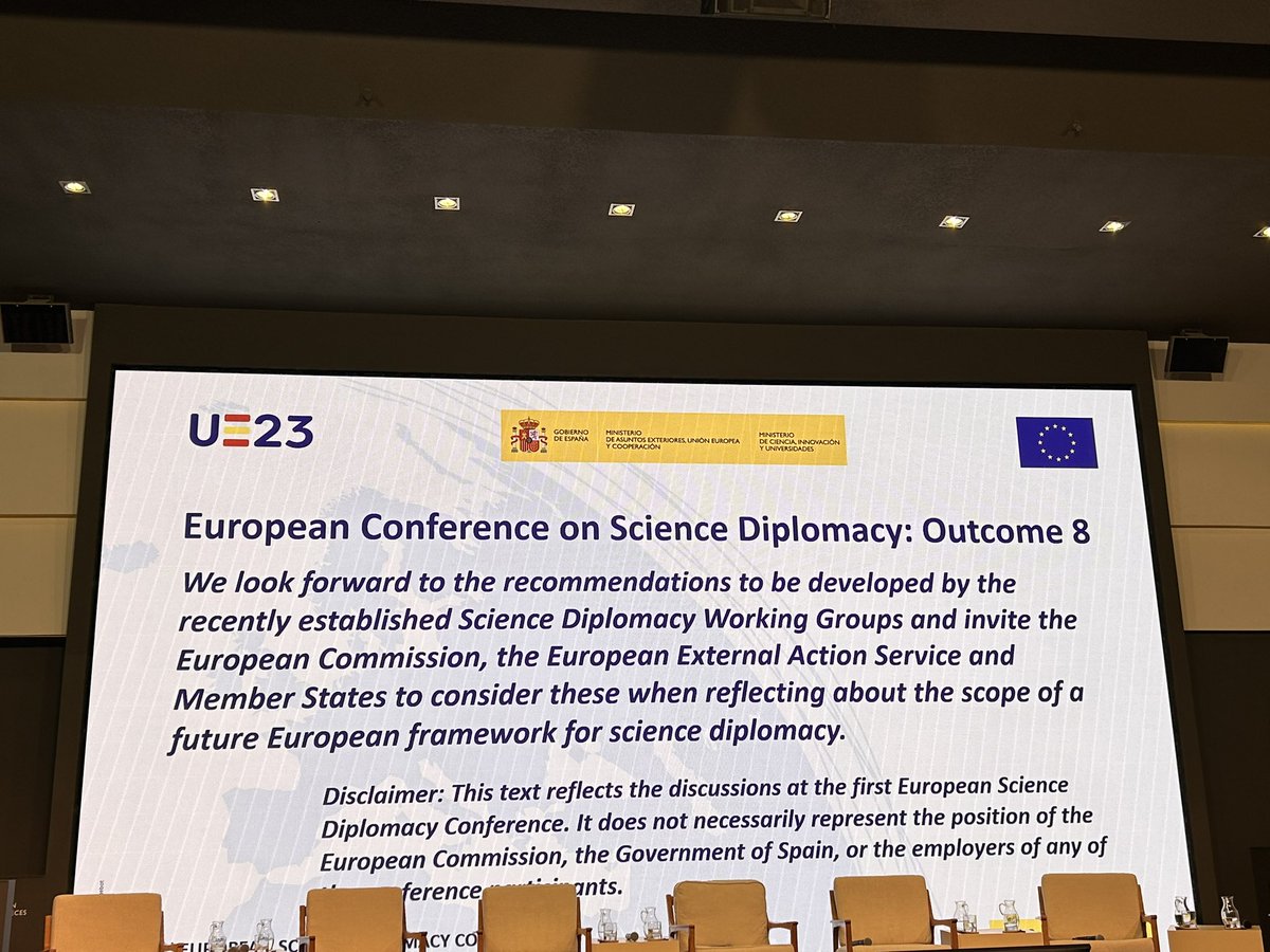 Pleasure attending the 1st EU #ScienceDiplomacy Conference. Great to reconnect with fellow SD practitioners and friends. EU SD has come a long way and this exchange will enable operationalization of a EU SD Strategy. #EUSciDipMadrid