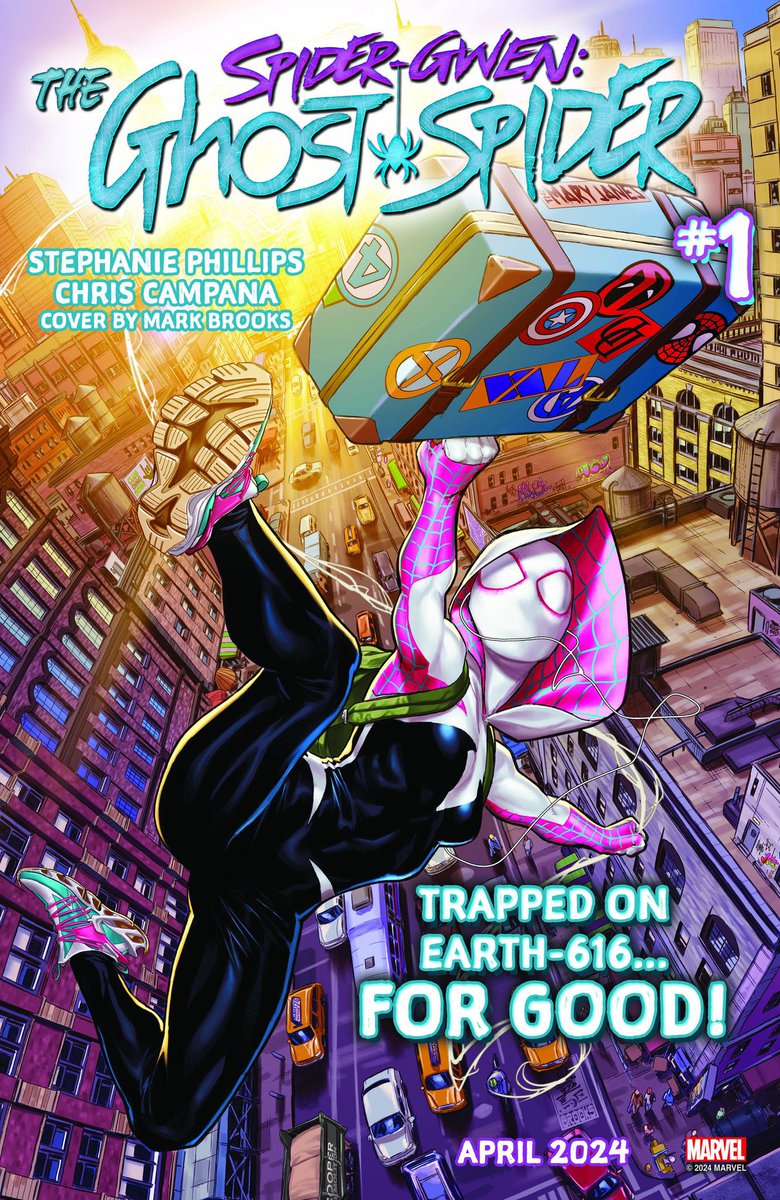 I’m writing an all new Spider-Gwen ongoing series with Chris Campana and @MarkBrooksArt covers. I just landed in London so I’ll talk in more detail later, but let me say for now that this is one of the best projects I’ve been a part of and I can’t wait for you to read it. 🕷️