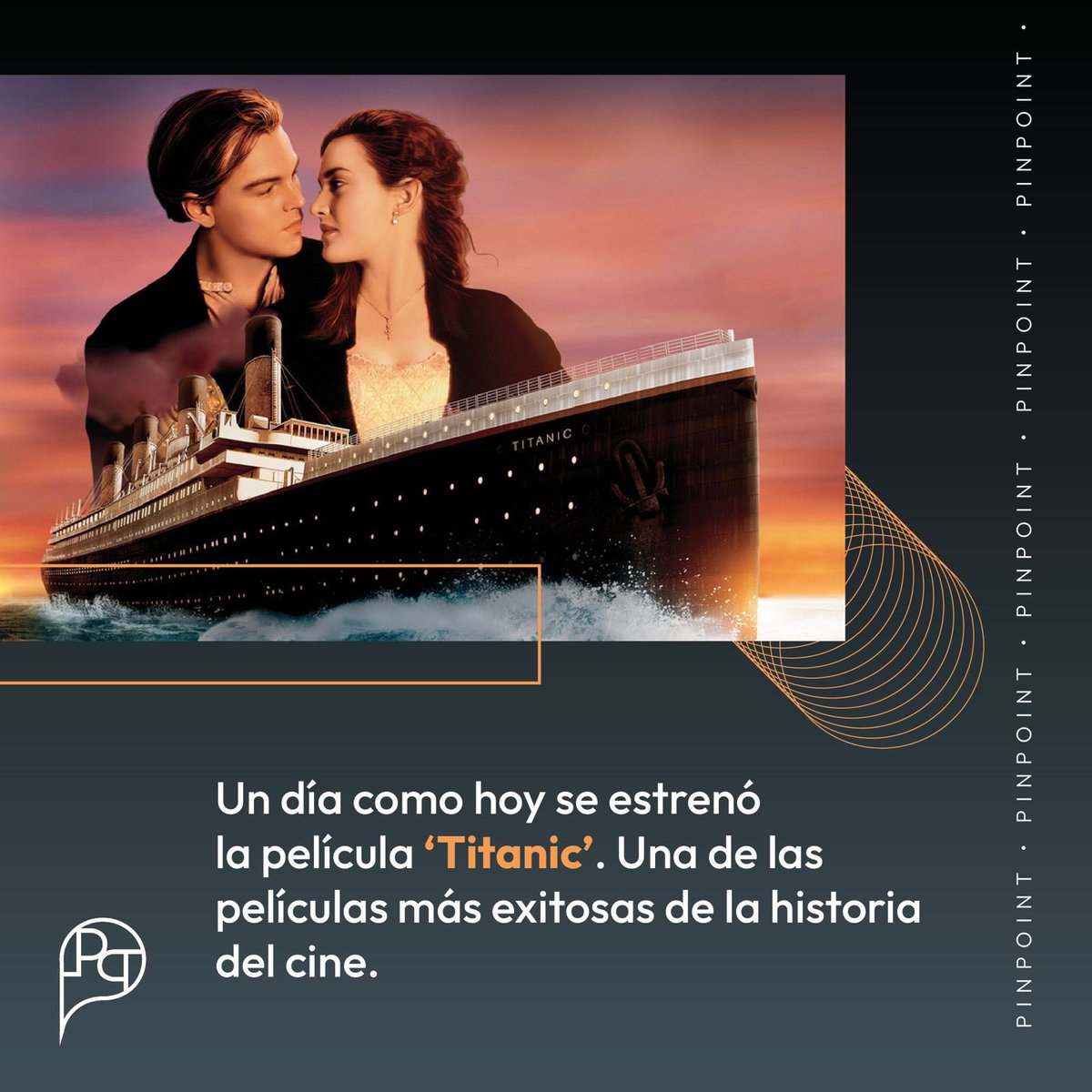 ¡Hoy celebramos el estreno de 'Titanic'! 🚢🎬 Una de las películas más exitosas y emocionantes en la historia del cine. ¿Recuerdas la primera vez que viste este épico romance en la pantalla grande? 🌟 #Titanic #Aniversario