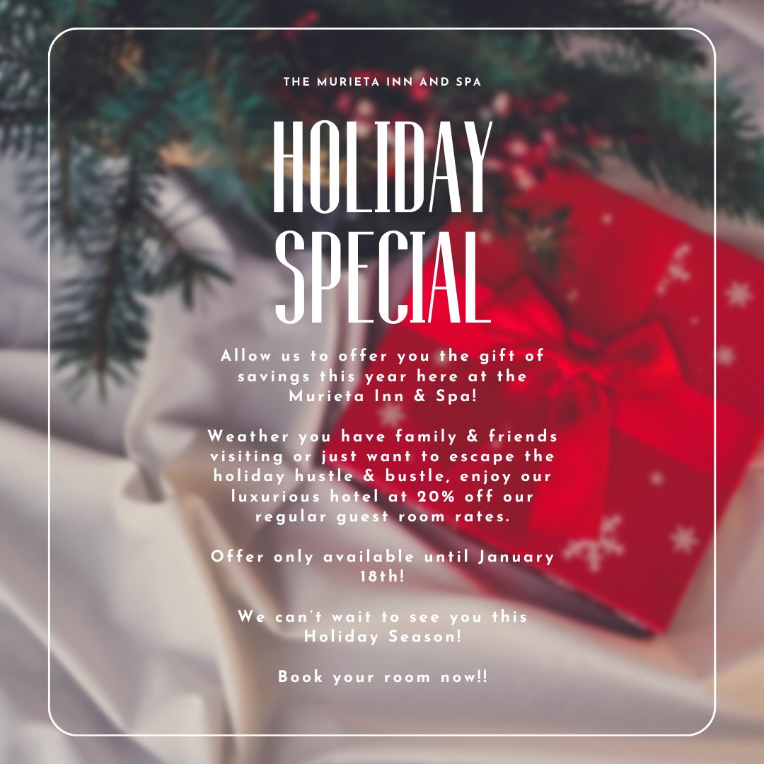 Unwind and enjoy a 20% off holiday special✨ Offer only until January 18th🤍🎄☃️🎅