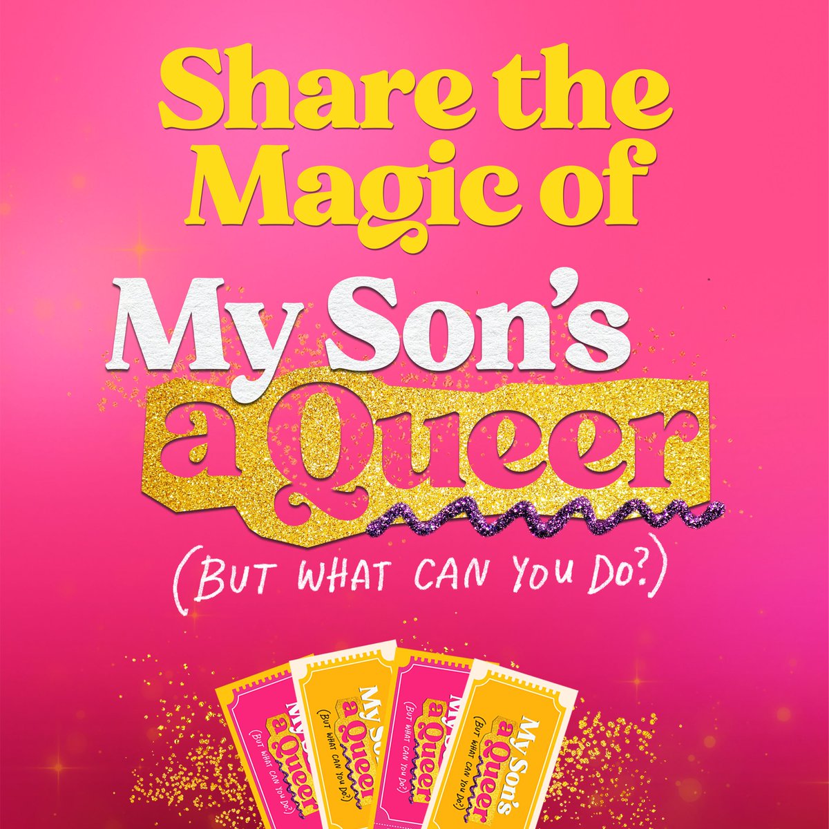 Anything is possible this holiday season so share the magic of My Son’s a Queer with your loved ones! ✨ With tickets as low as $39, it’s the perfect gift for your family. 

🎟️ MySonsAQueerBroadway.com