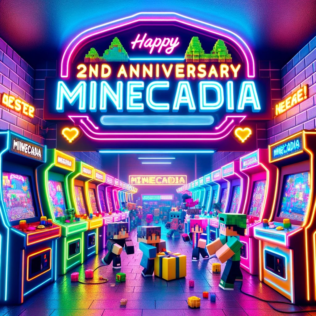PlayMinecadia's tweet image. Happy 2-Year Anniversary to us! 🎉

We are just 4 days away from the return of Factions Pirate. To celebrate, we are giving away the following:

🏴‍☠️ 3x Kraken Ranks
🏴‍☠️ 3x Kami Ranks
🏴‍☠️ 3x Dracula Ranks
🏴‍☠️ 10,500x Gold

Follow, Retweet, and Like to enter. See you all Friday! ❤️