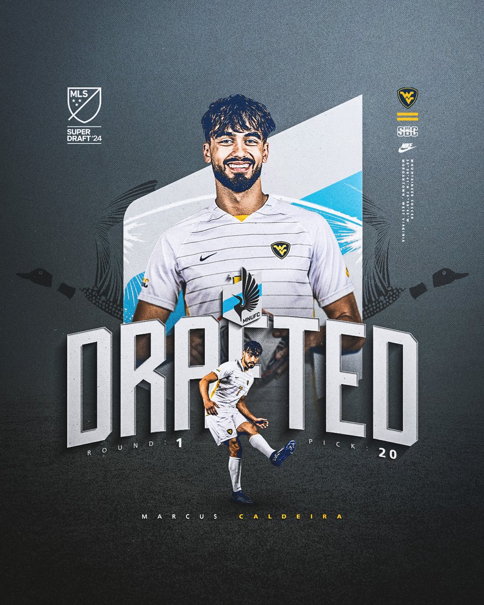 Marcus ➡ Minnesota

Highest MLS SuperDraft pick in program history!

#HailWV