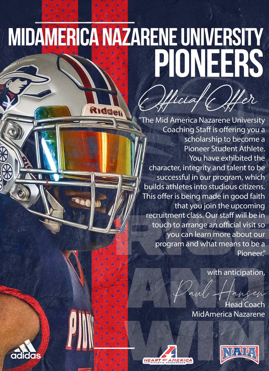 #AGTA After a good conversation with @CoachBenton3 I'm blessed to have received an offer from MidAmerica Nazarene University @Tonka_Football @John__Crutcher