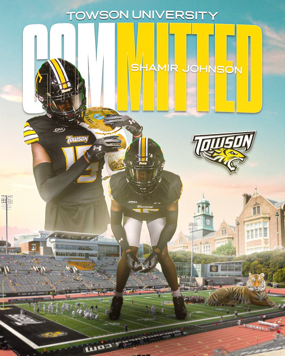 1000% Committed #gohtigers <a href="/Towson_FB/">Towson Football</a> <a href="/CoachMWalker/">Marcus Walker</a> <a href="/PeteShinnick/">Pete Shinnick</a>