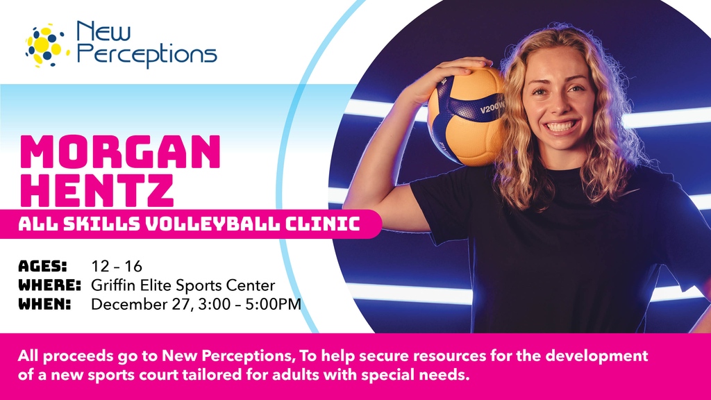 Morgan is back! 
December 27th, <a href="/morganhentz/">Gabrielle Morgan Taylor Rhiannon Hentz</a> will be holding a 1-day Volleyball Skills Clinic for players 12-16. 

Sign up below
newperceptions.networkforgood.com/events/64645-e…