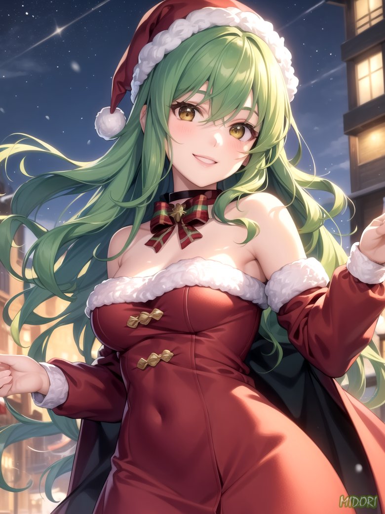 えっ、まだクリスマスじゃないの？💚

What, isn't it Christmas yet?💕