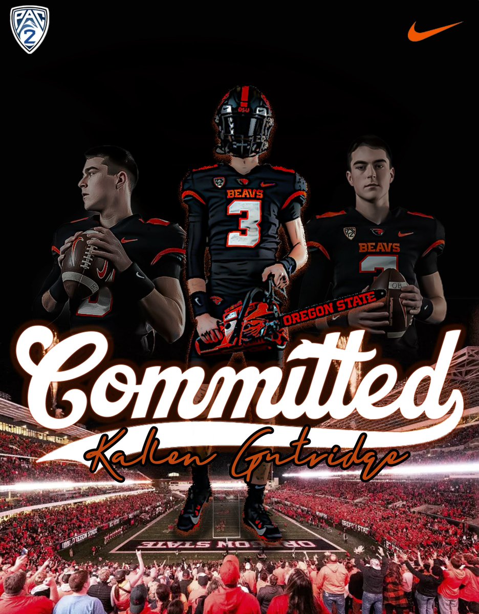 Staying home 🧡🖤 #gobeavs #committed