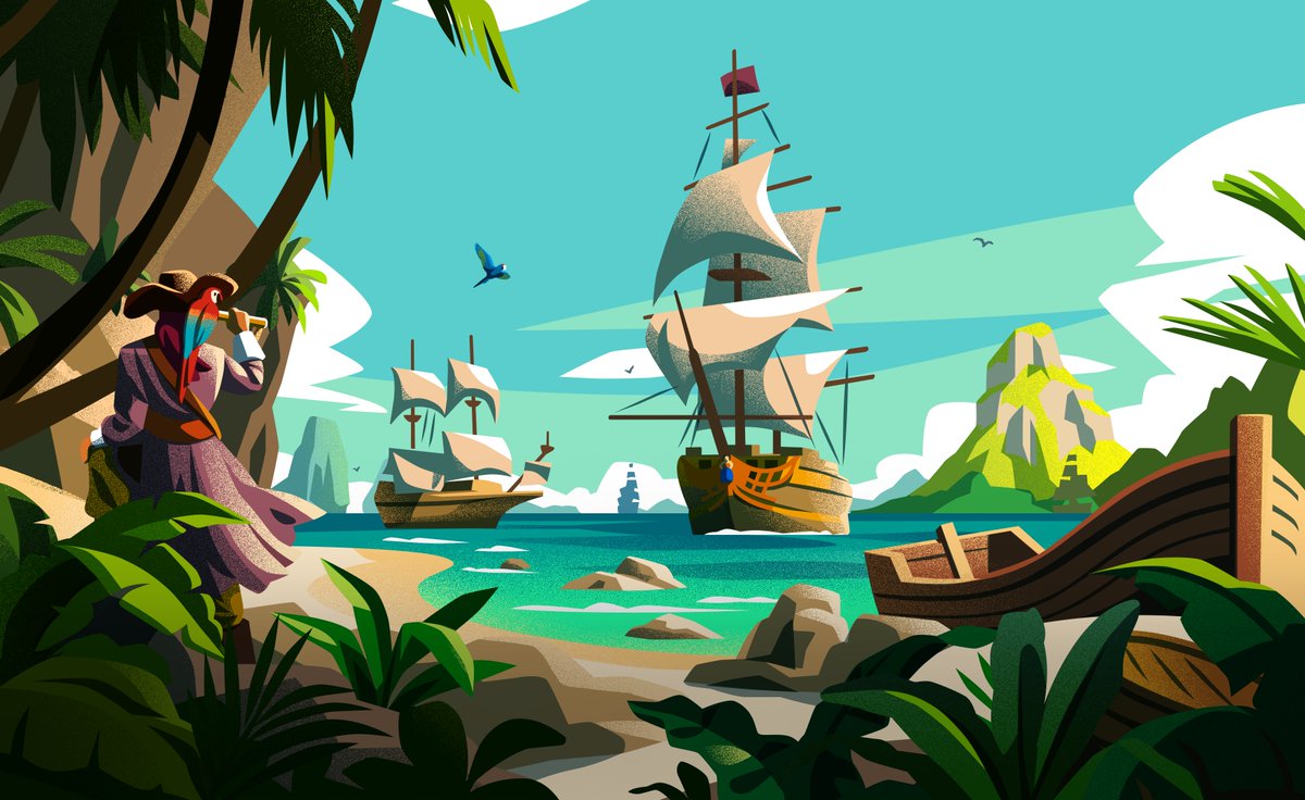 Avast, scalawags! 🏴‍☠️ Sail the high seas—chasing treasure and danger at every turn—in these spectacular pirate-themed adventures from @OPBR_Global, @StarTradersGame, @FabledGame, and more! 📲: apple.co/BeAPirate