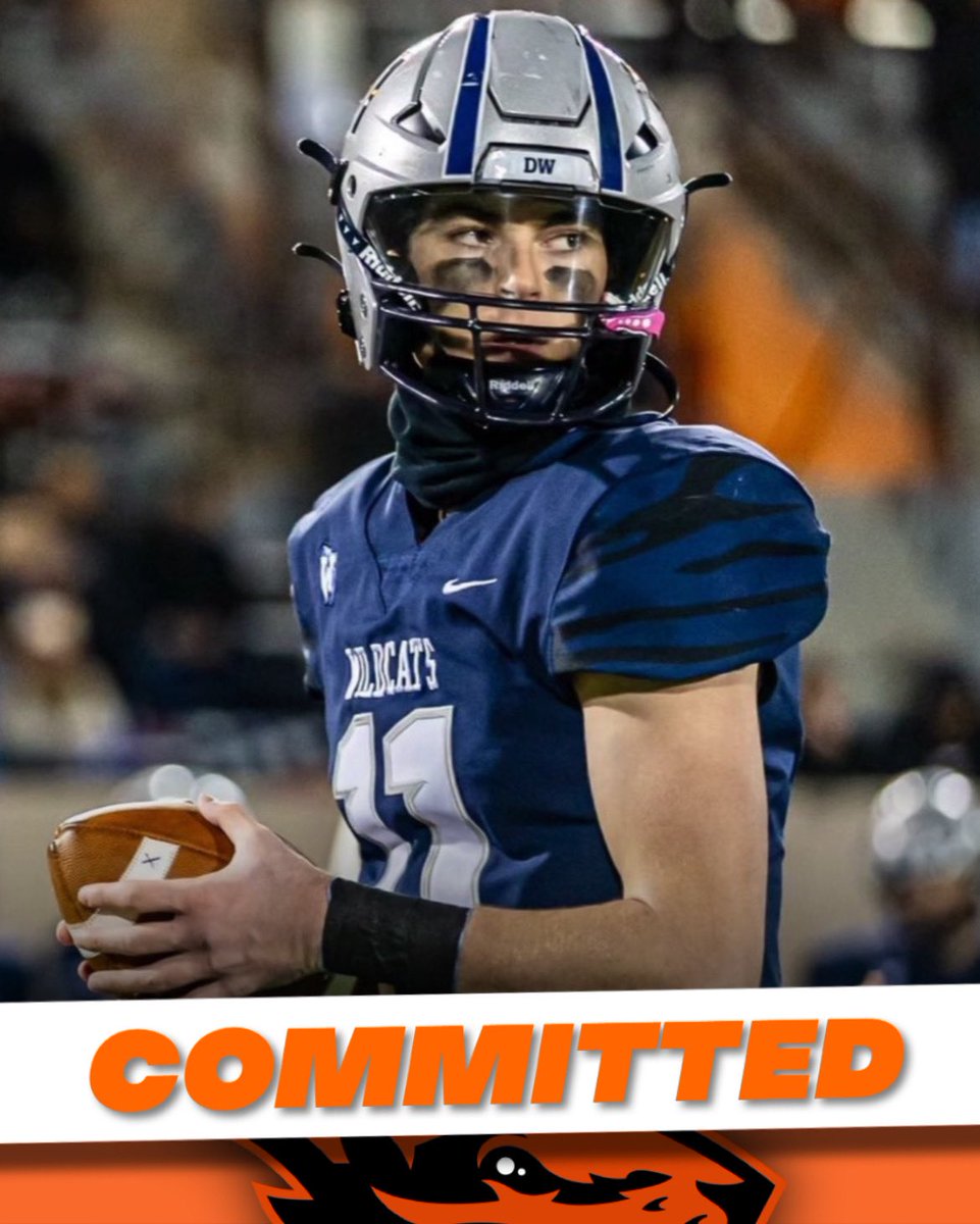 BOOM! 2024 3⭐️QB Kallen Gutridge has committed to Oregon State!

The Wilsonville, OR product was originally a basketball player and has had not much camp scene in the football area until exploding this senior season and winning a state title for Wilsonville HS. Welcome HOME 🧡🦫
