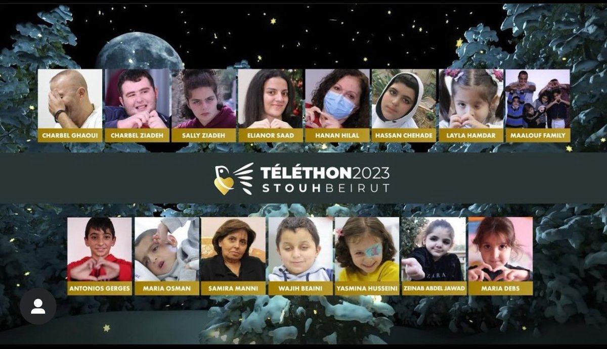 اليوم عالموعد مع  “telethon” سطوح بيروت، المساحة الي بتوفرها داليا داغر حتى تقدر الأيادي البيضا تكون حد أطفال وشباب وكبار عندن حلم وحيد بإيام العيد وهو 'الصحّة'.. اليوم مش أول مرة بشارك وكل مرة بكون عندي مسؤولية قدام هالناس..نشالله سنة الجاي منكون عم نحكي عن تعافيهم.
@stouhbeirut