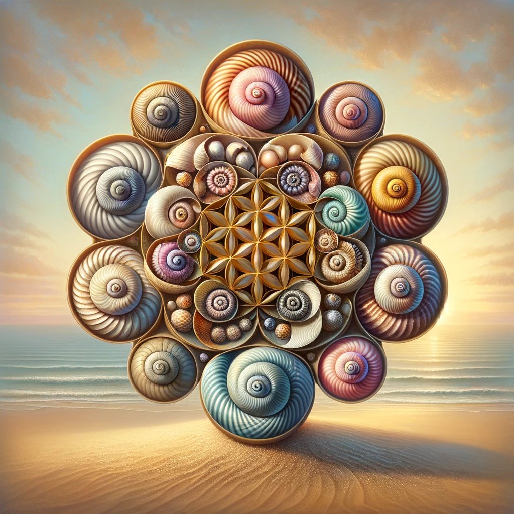 🐚✨ Dive into the symphony of the sea with these mesmerizing Flower of Life artworks crafted from the ocean's treasures!

Each swirl, a story. Every shell, a universe. Witness nature's geometry intertwining with the artistry of the tides. #FlowerOfLife #SeashellArt #OceanMagic