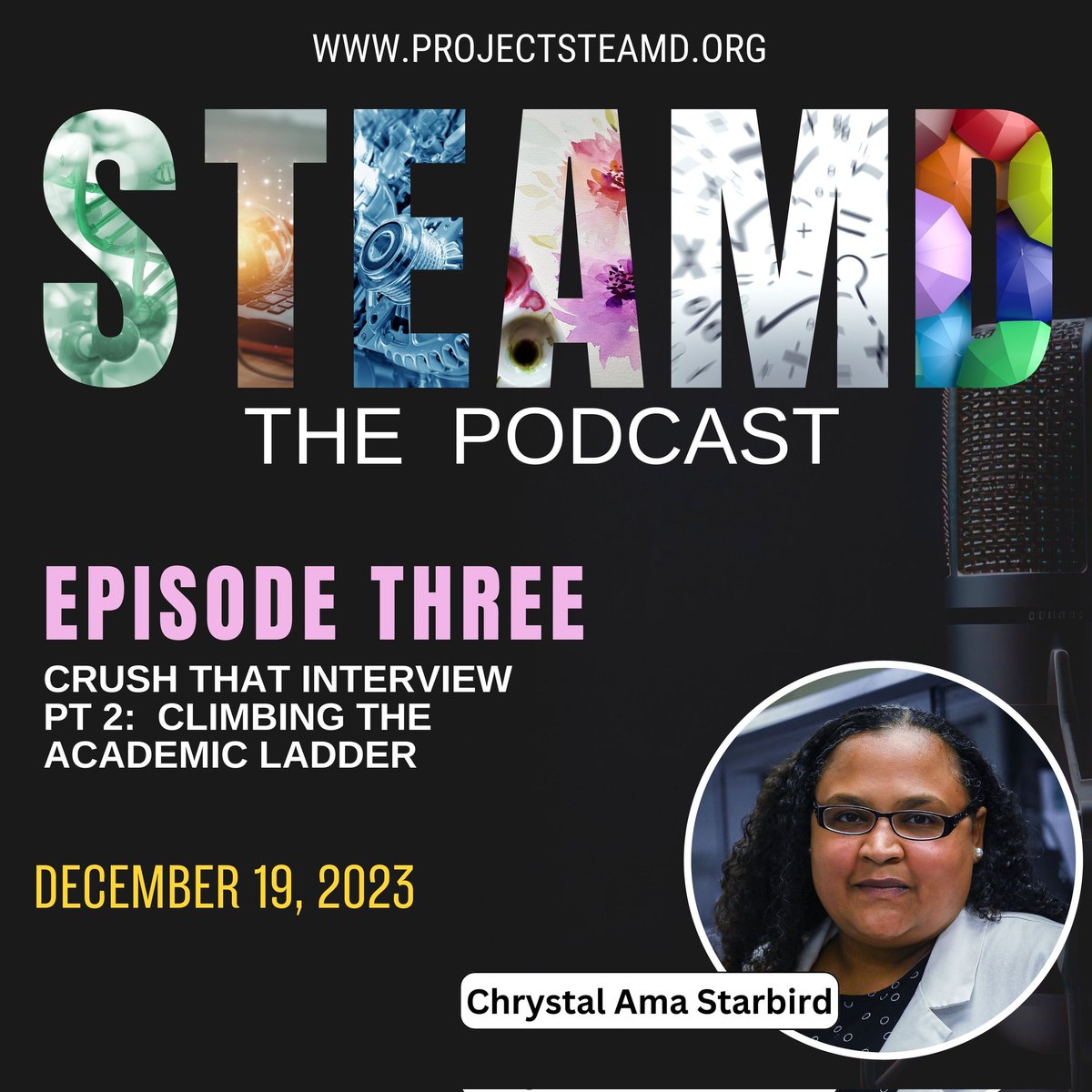 Episode 3 will be out #Tomorrow
#listen to @drstarbird
talk about her exciting career as a structural biologist and her journey into #academia

#steamdthepodcast #projecsteamd #womeninSTEAM #womeninscience #structuralbiology #interviewing #careeradvice #careerdevelopment